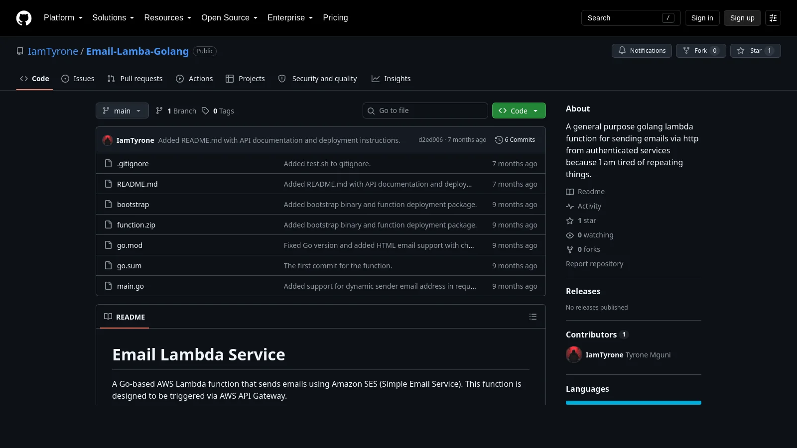 Email Lambda
